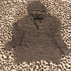 Knit hoodie